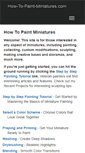 Mobile Screenshot of how-to-paint-miniatures.com